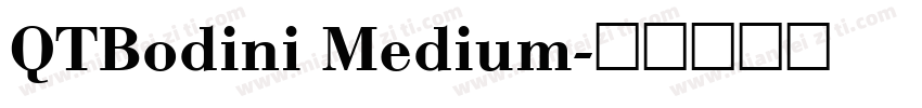 QTBodini Medium字体转换